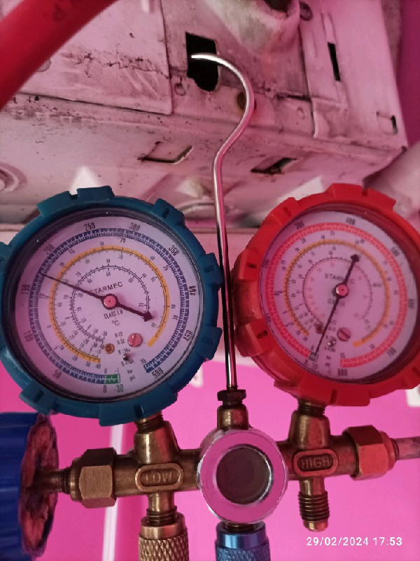 Sebelum dan sesudah pembersihan AC